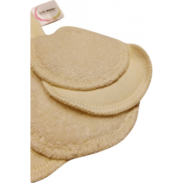 Soft Moon – Wielorazowe organiczne płatki kosmetyczne niebielone 5 szt. + woreczek do prania