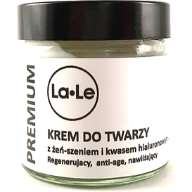 La-Le Kosmetyki Krem do twarzy z żeń-szeniem i kwasem hialuronowym, 60 ml