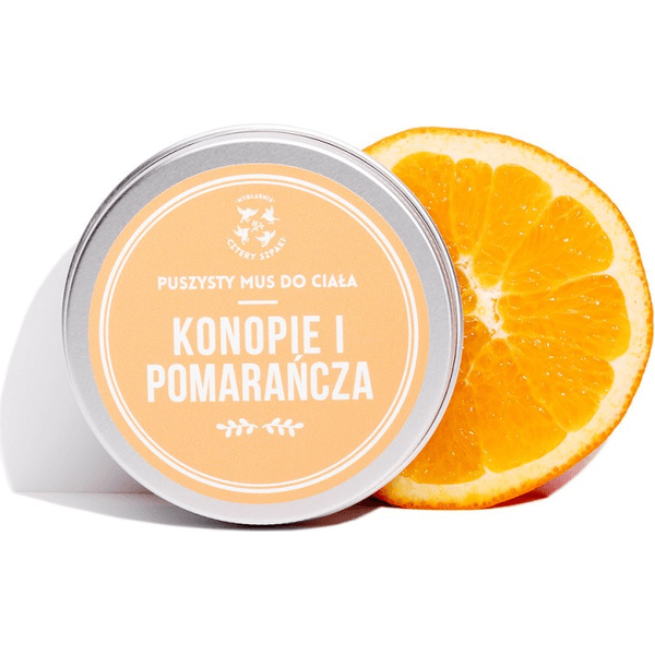 Mus do ciała konopie i pomarańcza