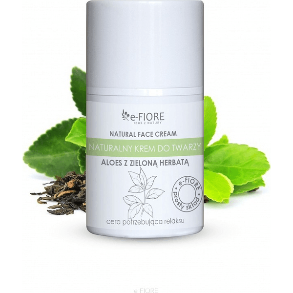 Naturalny krem do twarzy – Aloes z zieloną herbatą