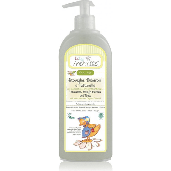 Płyn do mycia butelek i smoczków z surfaktantem z oliwy z oliwek