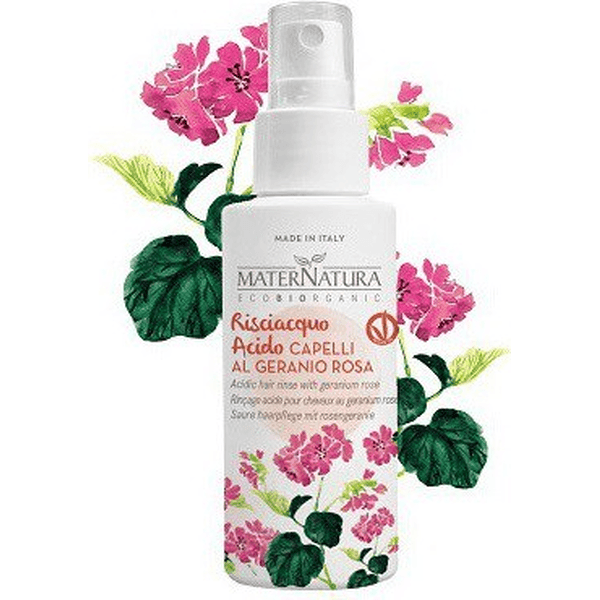 Preparat zamykajacy łuski włosa z kwiatem róży geranium