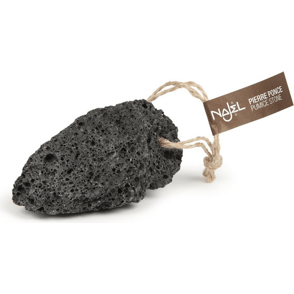 Czarny pumeks na sznurku