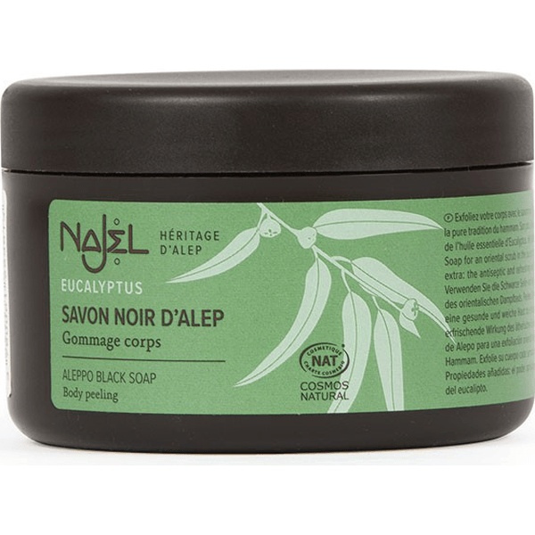 Czarne mydło savon noir z eukaliptusem