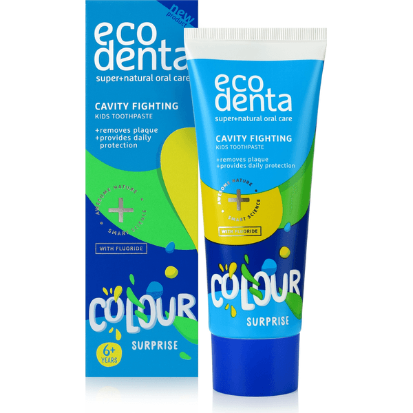 Kolorowa pasta dla dzieci zwalczająca próchnicę