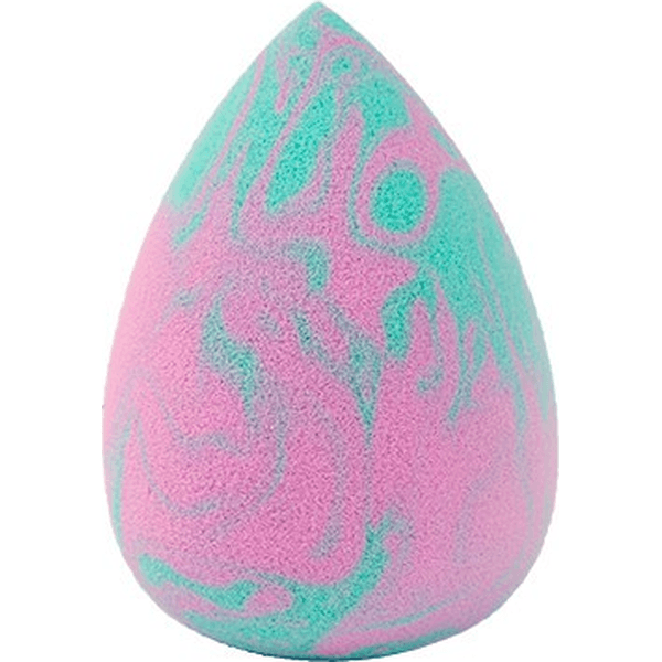 Marmurkowa gąbka do podkładu blending sponge – różowo-miętowa