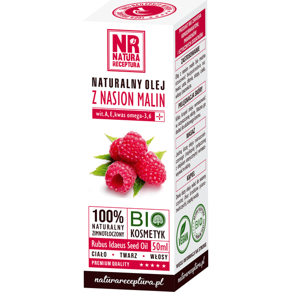 Naturalny olej z nasion malin