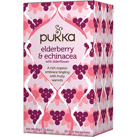 Pukka Herbata ziołowa - Elderberry & Echinacea, 20 szt.