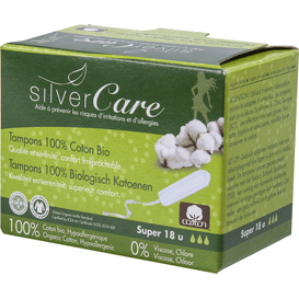 Masmi Tampony ze 100% certyfikowanej bawełny organicznej - Super - SIlver Care