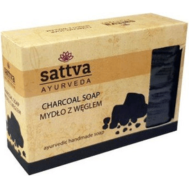 Sattva Ayurveda Mydło glicerynowe z węglem, 125 g