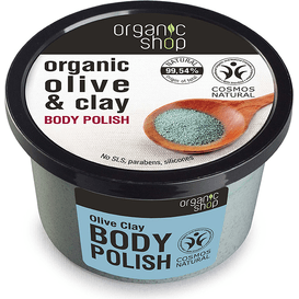 Organic Shop Oczyszczająca pasta do ciała - Oliwkowa Glinka, 250 ml