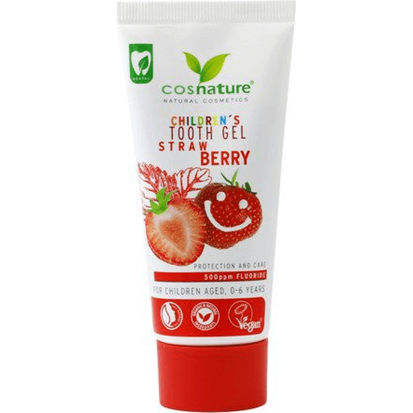 Żelowa pasta do zębów dla dzieci o smaku truskawkowym