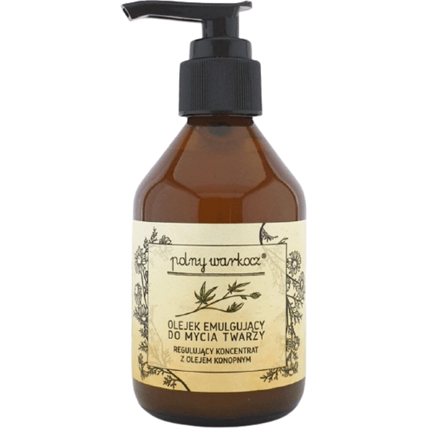 Regulujący koncentrat z olejem konopnym – Olejek emulgujący do mycia twarzy – 150 ml