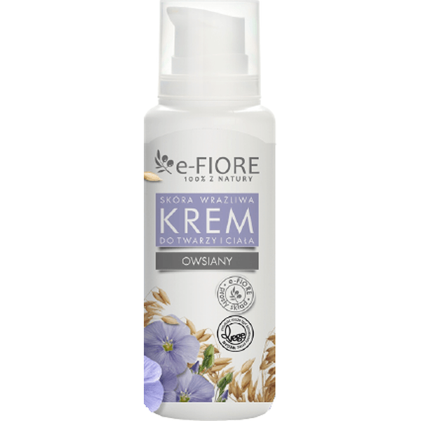 Krem do twarzy i ciała owsiany z lnem i olejkiem pomarańczowym