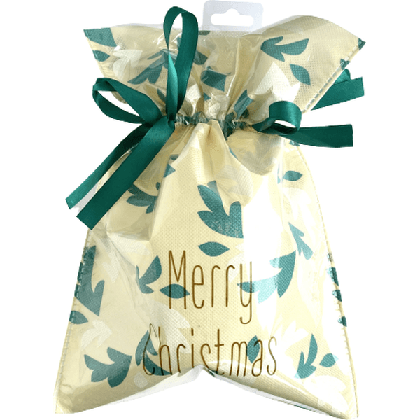 Worek prezentowy świąteczny – Listki – rozmiar M