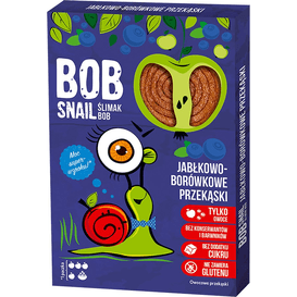 Bob Snail Bezcukrowa przekąska jabłkowo-borówkowa z owoców (data ważności: 2022-10-01), 60 g