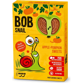 Bob Snail Bezcukrowa przekąska jabłkowo-dyniowa z owoców (data ważności: 2022-12-15), 60 g