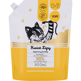 Yope Żel pod prysznic - Kwiat lipy - doypack, 800 ml