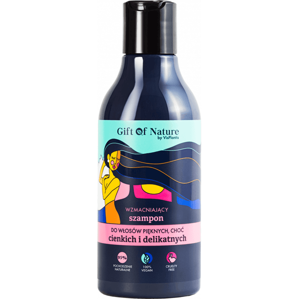 Wzmacniający szampon do włosów cienkich i delikatnych