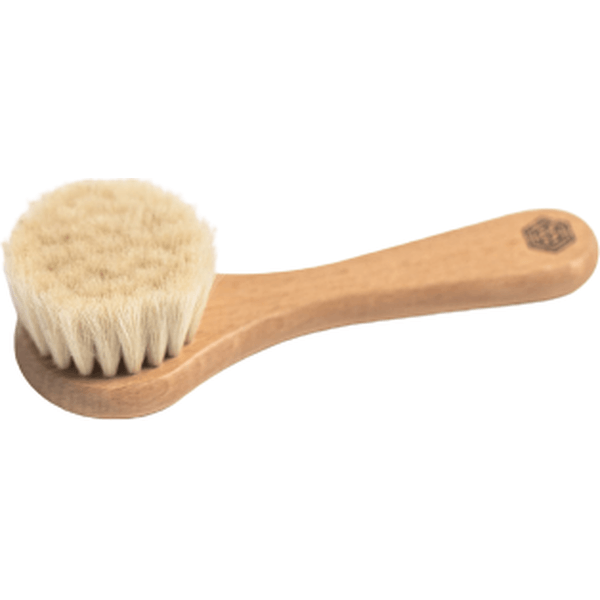 Szczotka do masażu lub mycia twarzy z koziny