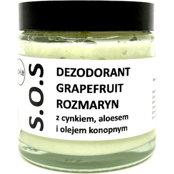 Dezodorant w kremie SOS z aloesem i cynkiem – Grapefruit i rozmaryn