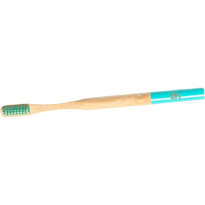 Bambusowa szczoteczka do zębów - turkusowa Nested