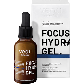 Veoli Botanica Nawilżające serum z kwasem hialuronowym i fermentem z czarnej herbaty Kombuchka - Focus hydration gel, 30 ml