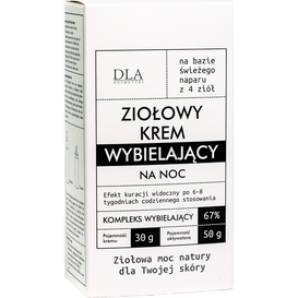 Kosmetyki DLA Ziołowy krem wybielający z aktywatorem, 2 szt.