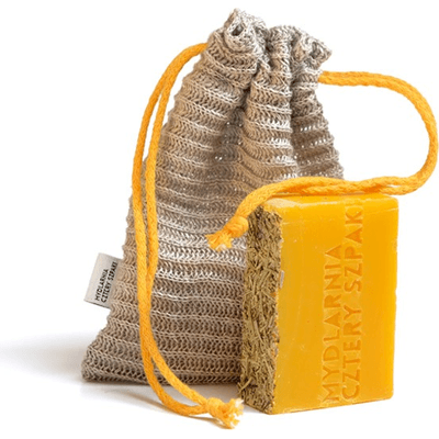 Lniany woreczek na mydło Mydlarnia Cztery Szpaki