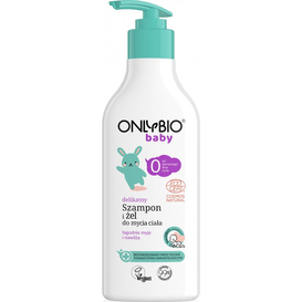 OnlyBio Delikatny szampon i żel do mycia ciała od pierwszego dnia życia, 300 ml