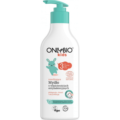 Mydło do rąk dla dzieci o właściwościach antybakteryjnych OnlyBio