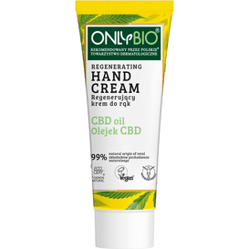 OnlyBio Regenerujący krem do rąk z olejkiem CBD, 75 ml