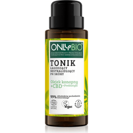 OnlyBio Tonik łagodząco-neutralizujący PH skóry wrażliwej z olejkiem CBD, 300 ml