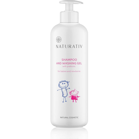 Naturativ Szampon i żel myjący dla dzieci i noworodków - duży, 500 ml