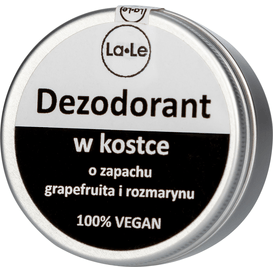 La-Le Kosmetyki Dezodorant w kostce o zapachu grapefruita i rozmarynu, 50 ml