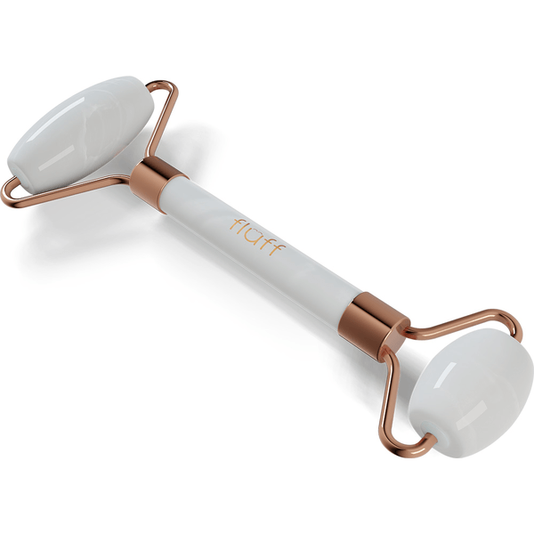 Roller do masażu twarzy z białego jadeitu