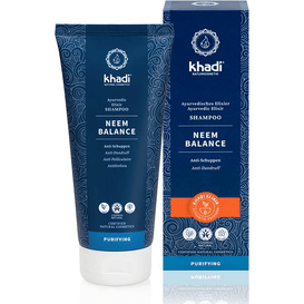 Khadi Przeciwłupieżowy szampon do włosów - Neem i rozmaryn, 200 ml