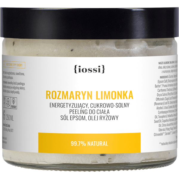 Rozmaryn Limonka – Energetyzujący peeling cukrowy do ciała