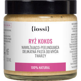 IOSSI Ryż Kokos - Peelingująca pasta do mycia twarzy, 120 ml