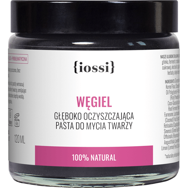 Węgiel – Oczyszczająca pasta do mycia twarzy