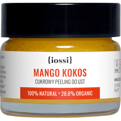 Mango i Kokos - Delikatny cukrowy peeling do ust IOSSI