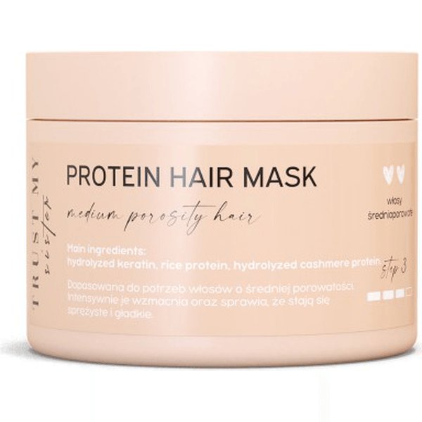 Proteinowa maska do włosów średnioporowatych