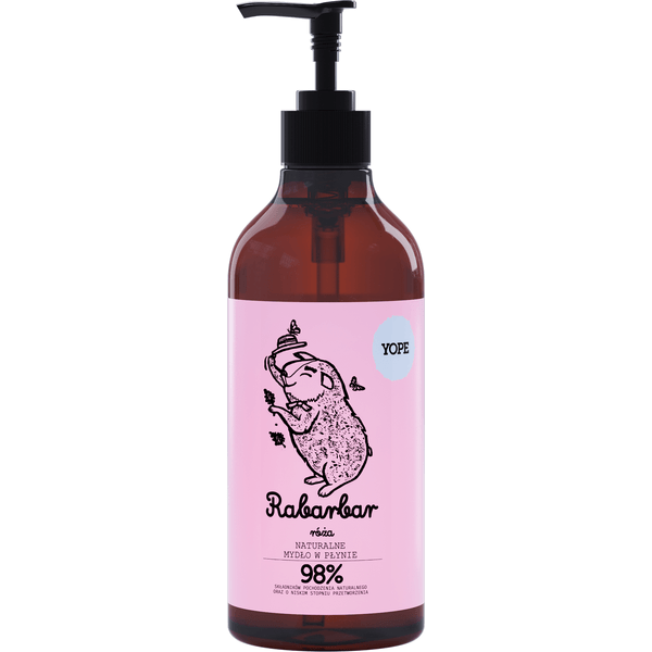 Mydło do rąk w płynie – Rabarbar i róża