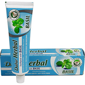 Dabur Pasta do zębów z bazylią tulsi bez fluoru, 100ml