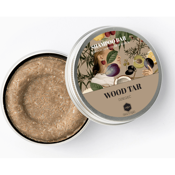 Szampon w kostce – Dziegieć – puszka (data ważności: 17.10.2023)