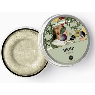 Szampon w kostce - Konopie (may chang) - puszka Herbs&Hydro