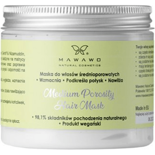 Maska do włosów średnioporowatych