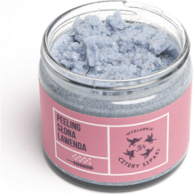 Peeling słona lawenda z solą morską i himalajską Mydlarnia Cztery Szpaki
