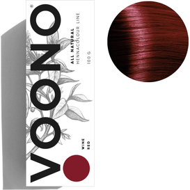 VOONO Henna premium - Wine red - Czerwone wino, 100 g