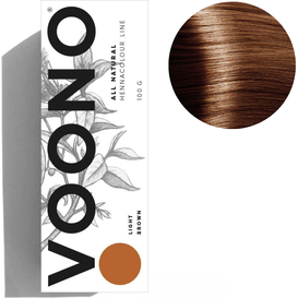 VOONO Henna premium - Light brown - Jasny brąz, 100 g